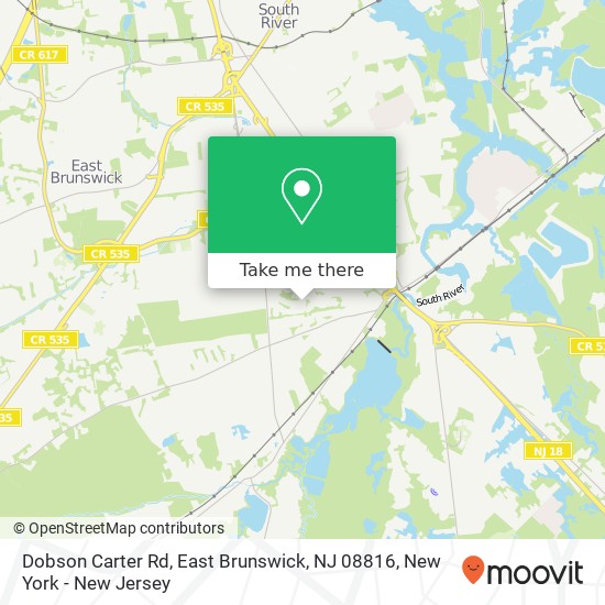 Dobson Carter Rd, East Brunswick, NJ 08816 map