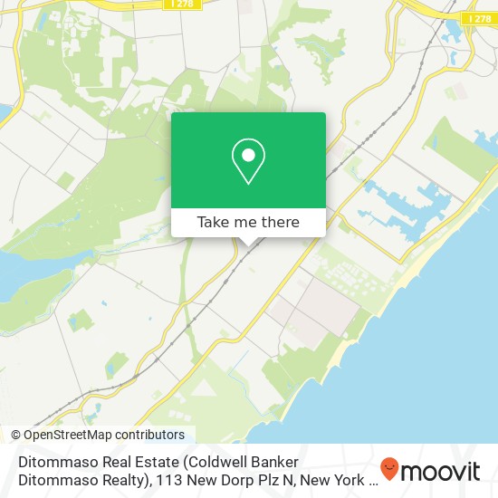 Mapa de Ditommaso Real Estate (Coldwell Banker Ditommaso Realty), 113 New Dorp Plz N