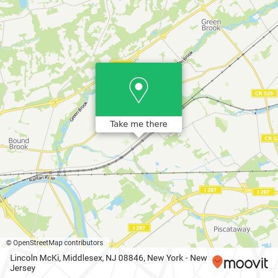 Mapa de Lincoln McKi, Middlesex, NJ 08846