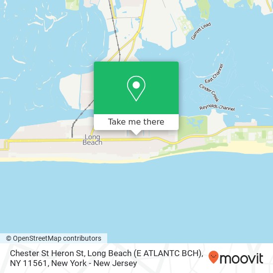 Mapa de Chester St Heron St, Long Beach (E ATLANTC BCH), NY 11561