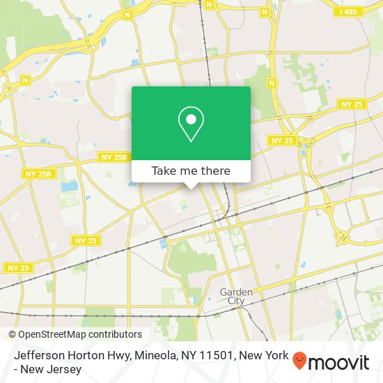 Mapa de Jefferson Horton Hwy, Mineola, NY 11501