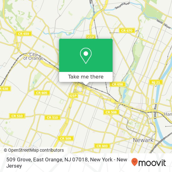 509 Grove, East Orange, NJ 07018 map
