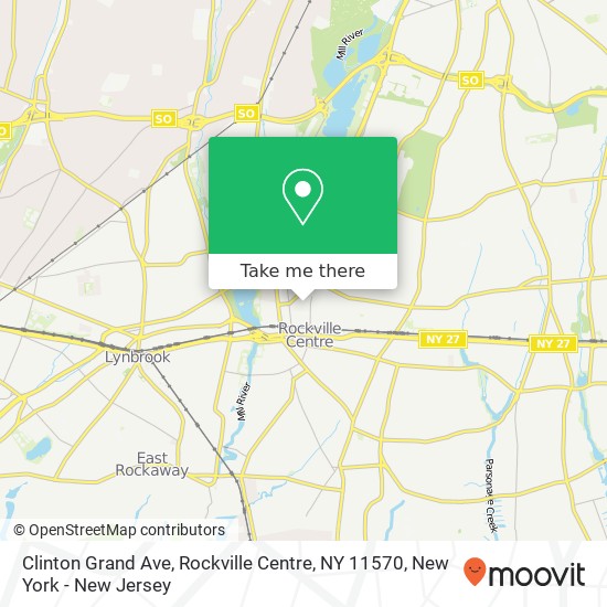 Mapa de Clinton Grand Ave, Rockville Centre, NY 11570