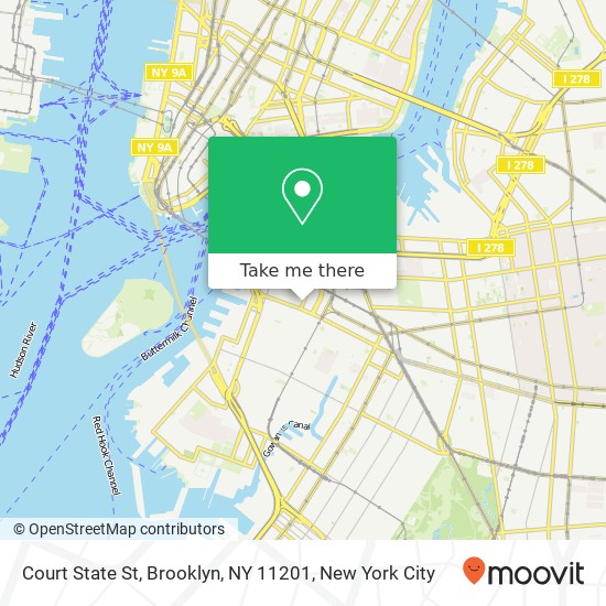 Mapa de Court State St, Brooklyn, NY 11201