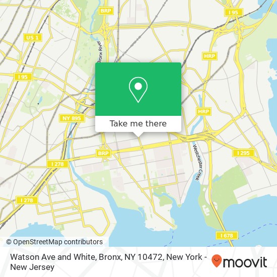 Mapa de Watson Ave and White, Bronx, NY 10472