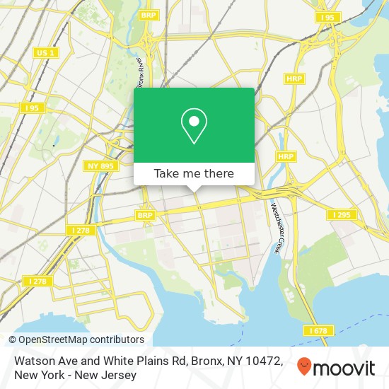 Watson Ave and White Plains Rd, Bronx, NY 10472 map