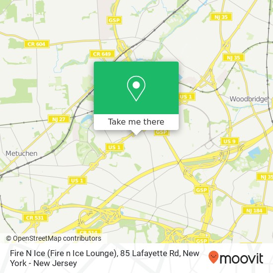 Mapa de Fire N Ice (Fire n Ice Lounge), 85 Lafayette Rd