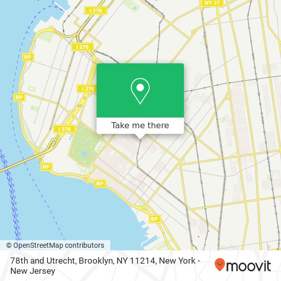 Mapa de 78th and Utrecht, Brooklyn, NY 11214