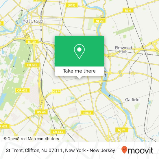 St Trent, Clifton, NJ 07011 map