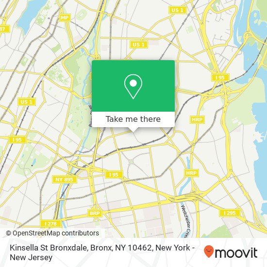 Mapa de Kinsella St Bronxdale, Bronx, NY 10462