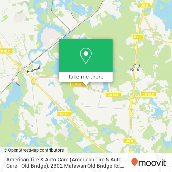 American Tire & Auto Care (American Tire & Auto Care - Old Bridge), 2302 Matawan Old Bridge Rd map