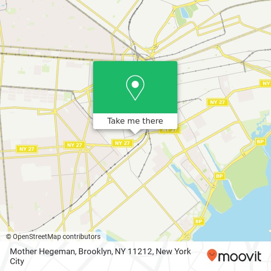 Mapa de Mother Hegeman, Brooklyn, NY 11212