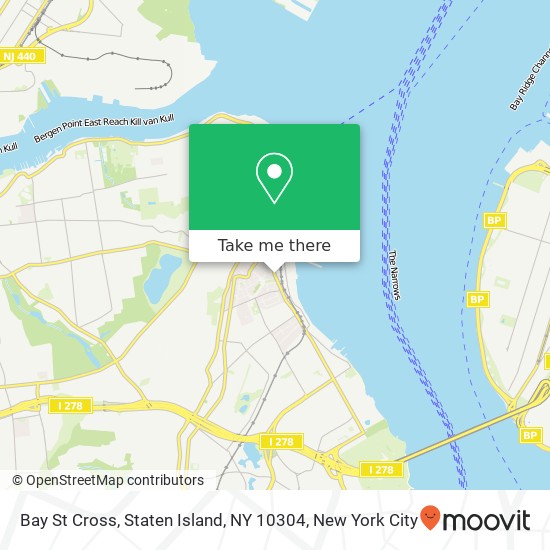 Mapa de Bay St Cross, Staten Island, NY 10304