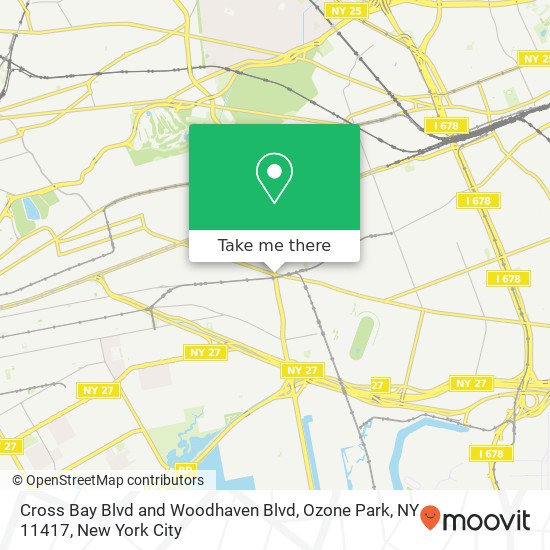 Mapa de Cross Bay Blvd and Woodhaven Blvd, Ozone Park, NY 11417
