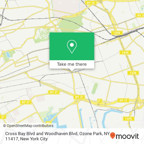 Cross Bay Blvd and Woodhaven Blvd, Ozone Park, NY 11417 map