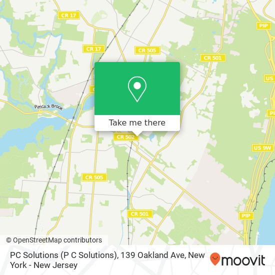 Mapa de PC Solutions (P C Solutions), 139 Oakland Ave