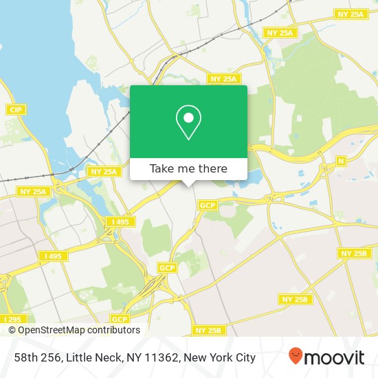 Mapa de 58th 256, Little Neck, NY 11362