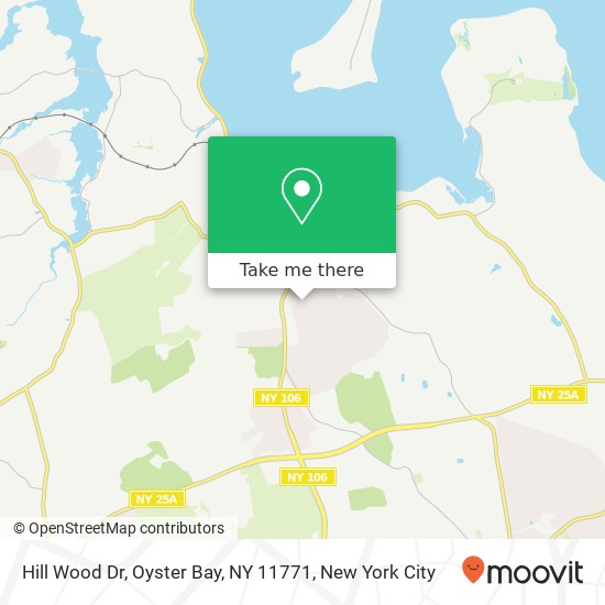 Hill Wood Dr, Oyster Bay, NY 11771 map