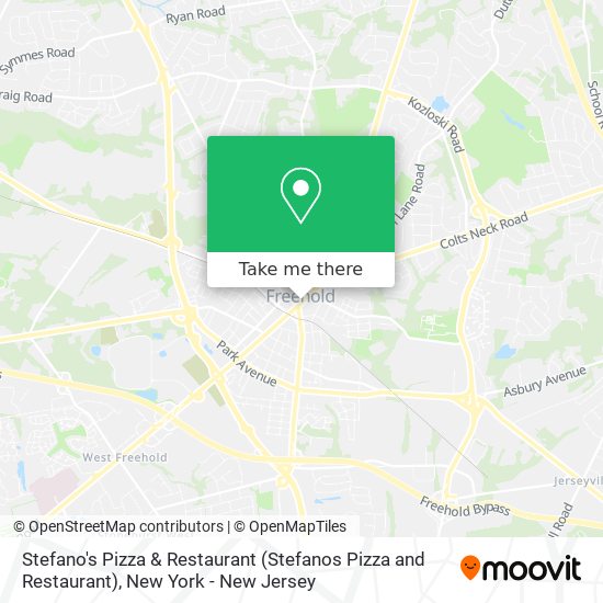 Stefano's Pizza & Restaurant (Stefanos Pizza and Restaurant) map