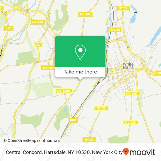 Mapa de Central Concord, Hartsdale, NY 10530