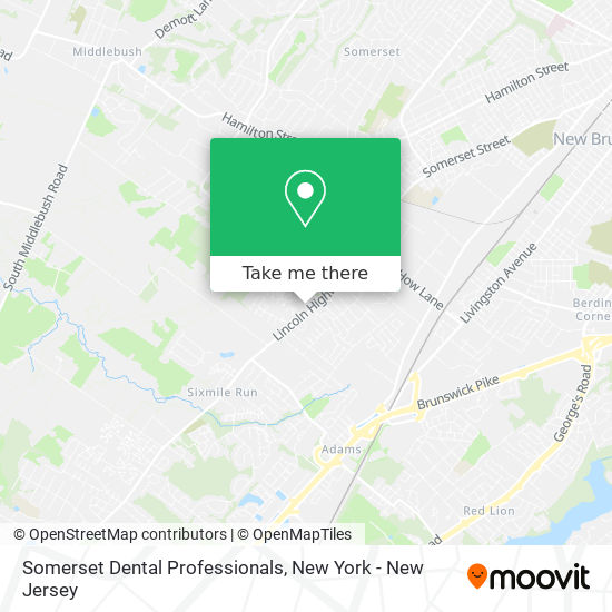 Somerset Dental Professionals map