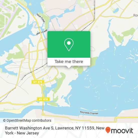 Mapa de Barrett Washington Ave S, Lawrence, NY 11559