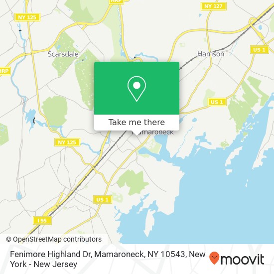 Fenimore Highland Dr, Mamaroneck, NY 10543 map