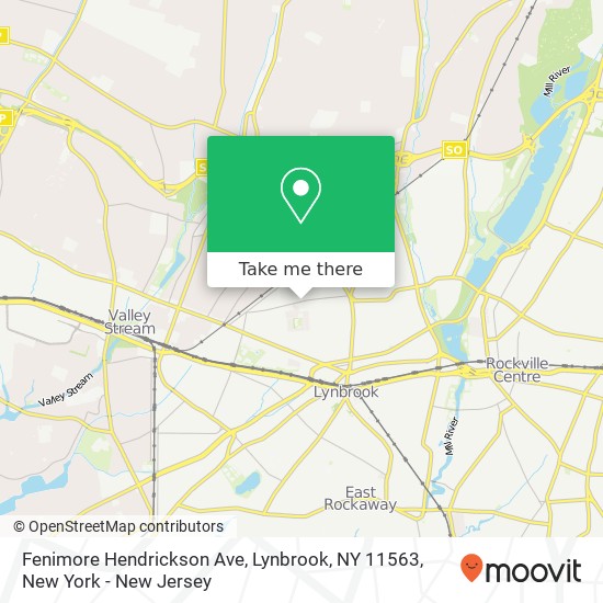 Mapa de Fenimore Hendrickson Ave, Lynbrook, NY 11563