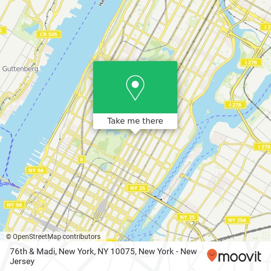 76th & Madi, New York, NY 10075 map