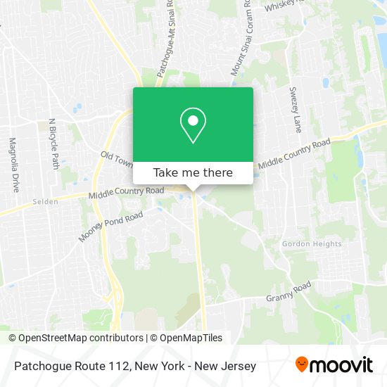 Patchogue Route 112 map