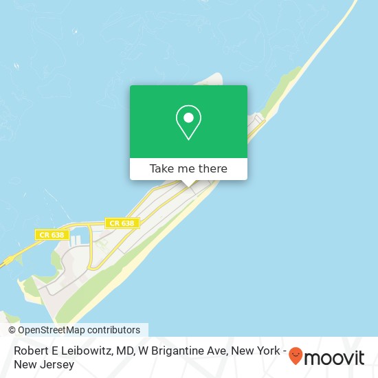 Robert E Leibowitz, MD, W Brigantine Ave map