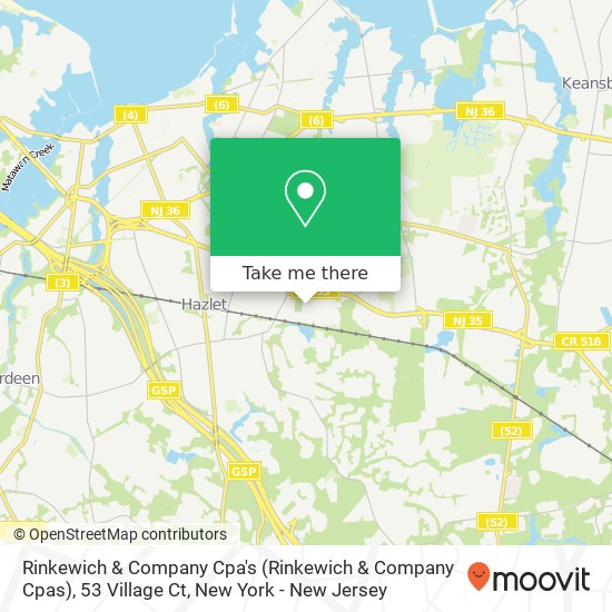 Mapa de Rinkewich & Company Cpa's (Rinkewich & Company Cpas), 53 Village Ct