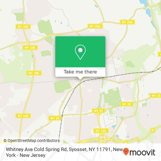 Whitney Ave Cold Spring Rd, Syosset, NY 11791 map