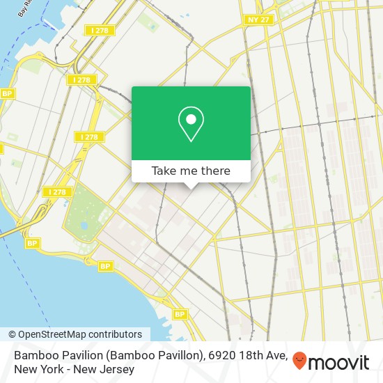 Mapa de Bamboo Pavilion (Bamboo Pavillon), 6920 18th Ave