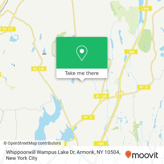 Whippoorwill Wampus Lake Dr, Armonk, NY 10504 map