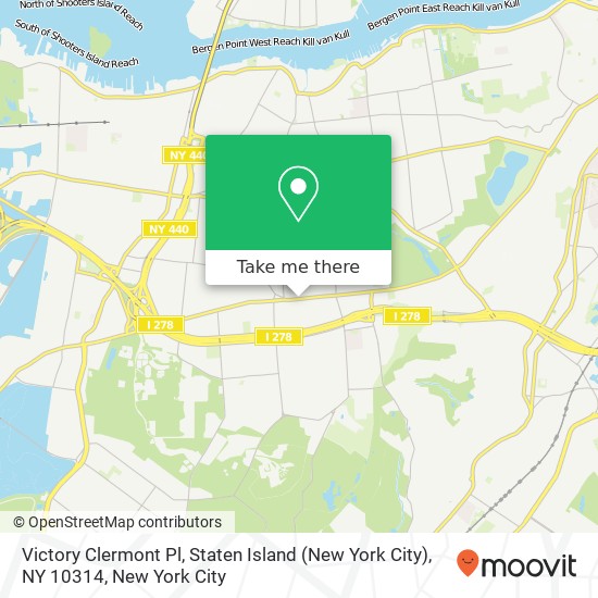 Victory Clermont Pl, Staten Island (New York City), NY 10314 map