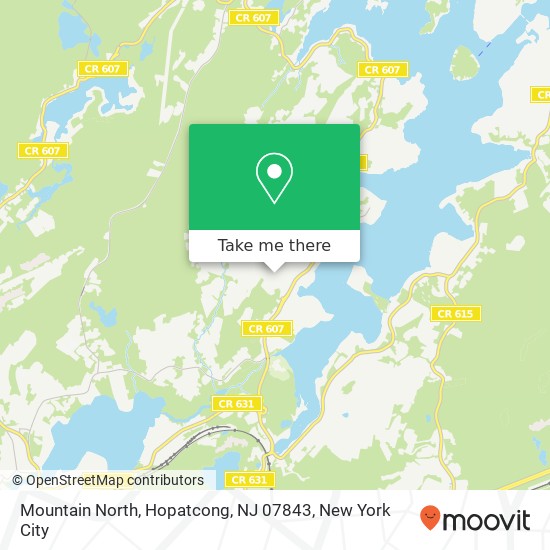 Mapa de Mountain North, Hopatcong, NJ 07843