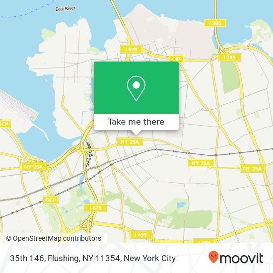 35th 146, Flushing, NY 11354 map