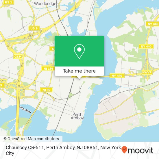 Chauncey CR-611, Perth Amboy, NJ 08861 map
