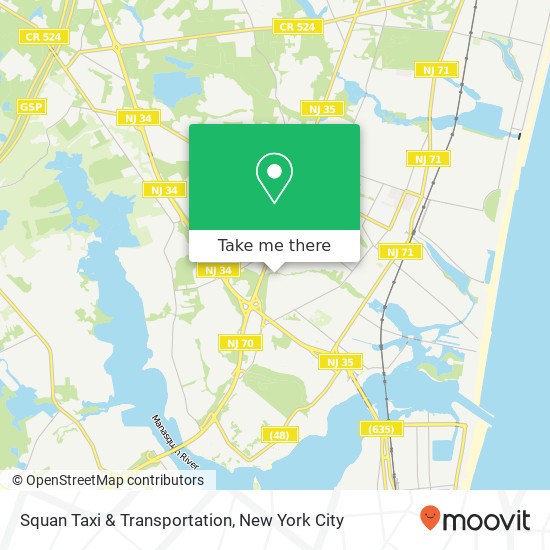 Squan Taxi & Transportation map