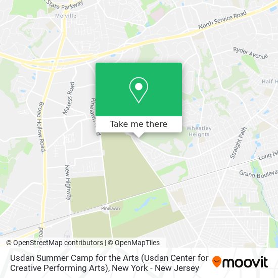 Usdan Summer Camp for the Arts (Usdan Center for Creative Performing Arts) map