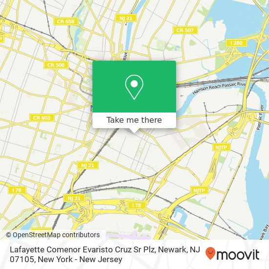 Lafayette Comenor Evaristo Cruz Sr Plz, Newark, NJ 07105 map