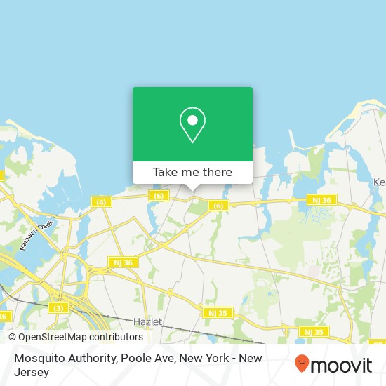 Mosquito Authority, Poole Ave map