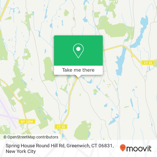 Spring House Round Hill Rd, Greenwich, CT 06831 map