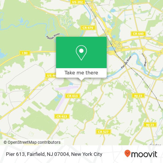 Pier 613, Fairfield, NJ 07004 map