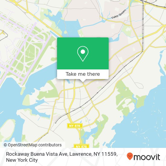 Mapa de Rockaway Buena Vista Ave, Lawrence, NY 11559