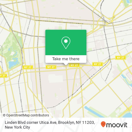 Linden Blvd corner Utica Ave, Brooklyn, NY 11203 map