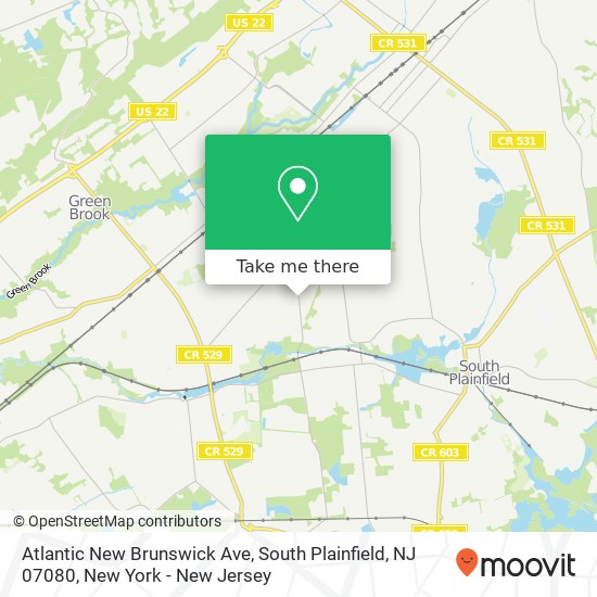 Atlantic New Brunswick Ave, South Plainfield, NJ 07080 map