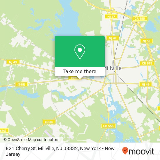 821 Cherry St, Millville, NJ 08332 map