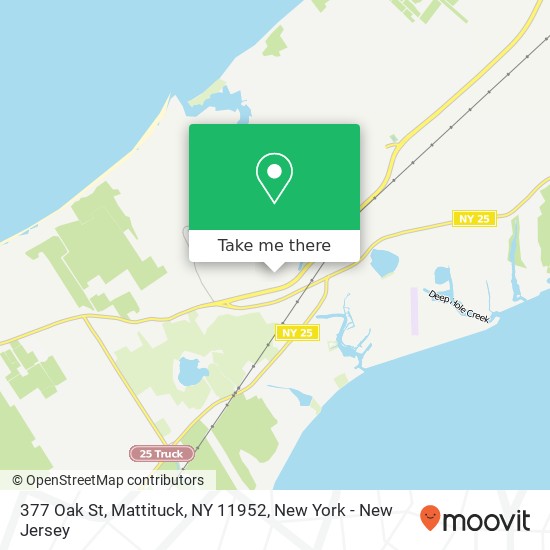 Mapa de 377 Oak St, Mattituck, NY 11952